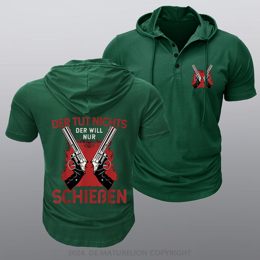 Maturelion Schießen Sport Waffe Kapuze T-Shirt