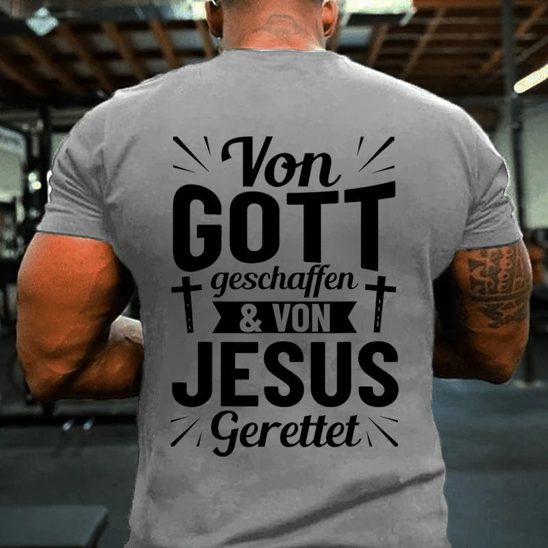 Jesus Gott Christlich Von Gott Geschaffen Christentum T-Shirt