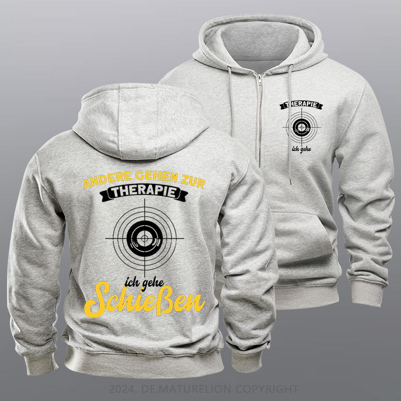 Maturelion Sport Männer Sport Schütze Reißverschluss Hoodie