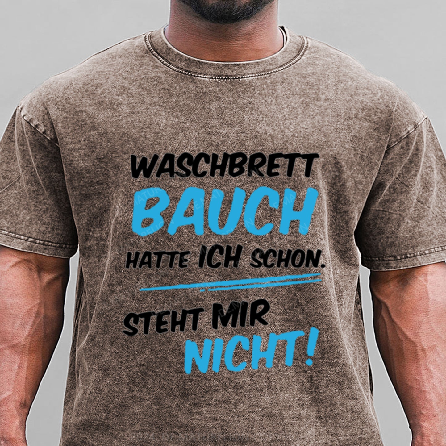 Waschbrett Bauch Hatte Ich Schon Steht Mir Nicht Gewaschene Vintage T-Shirt