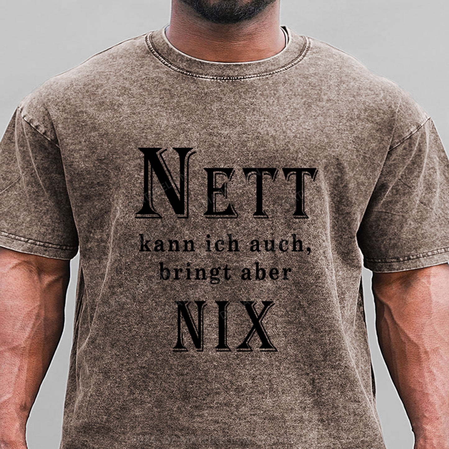 Nett Kann Ich Auch Bringt Aber Nix Gewaschene Vintage T-Shirt