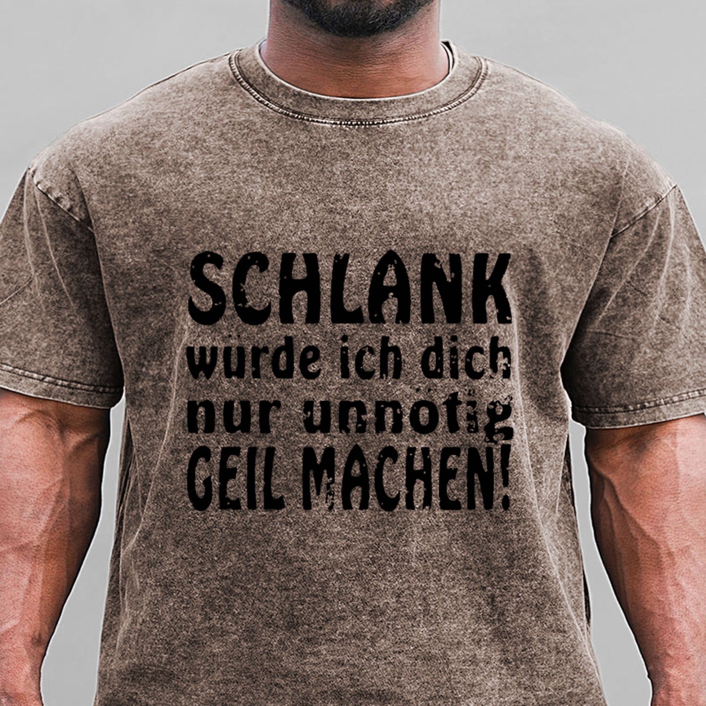 Schlank Würde Ich Dich Nur Unnötig Geil Machen Gewaschene Vintage T-Shirt