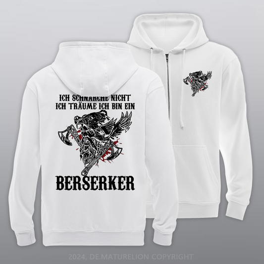 Maturelion ICH SCHNARCHE NICHT Reißverschluss Hoodie