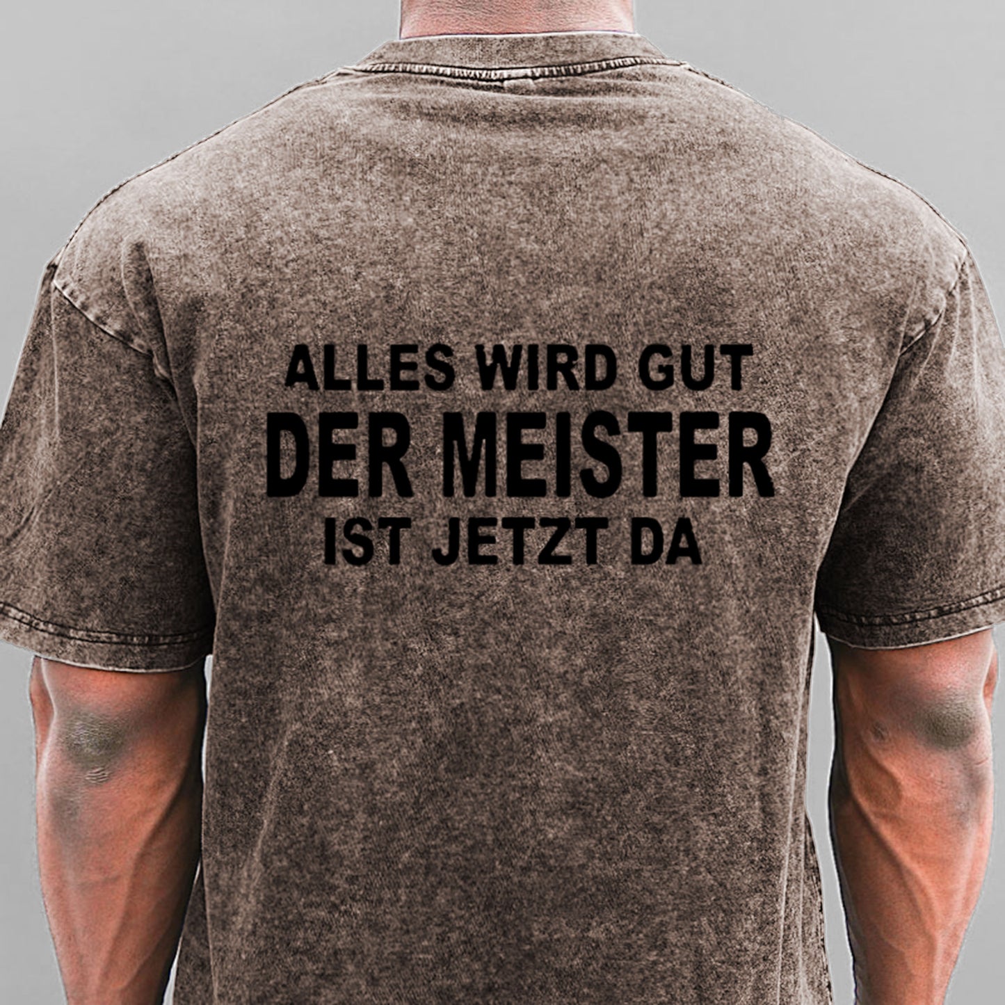 Alles Wird Gut Der Meister Ist Jetzt Da Gewaschene Vintage T-Shirt