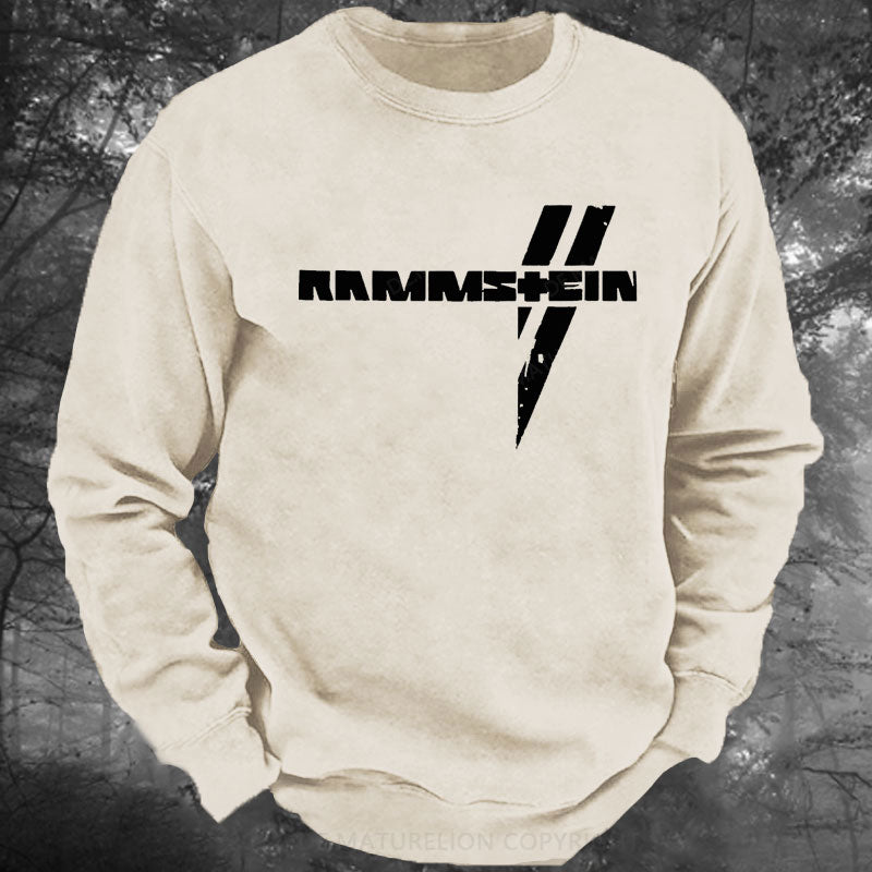 Rammstein Rockmusik Rock Band Gewaschenes Sweatshirt