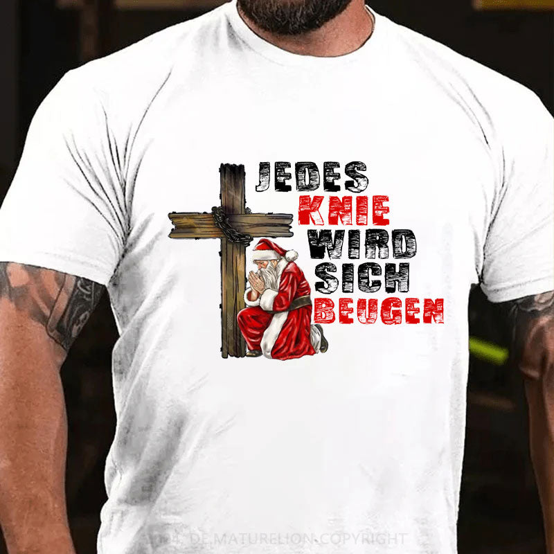 Jedes Knie wird sich beugen Weihnachten T-Shirt