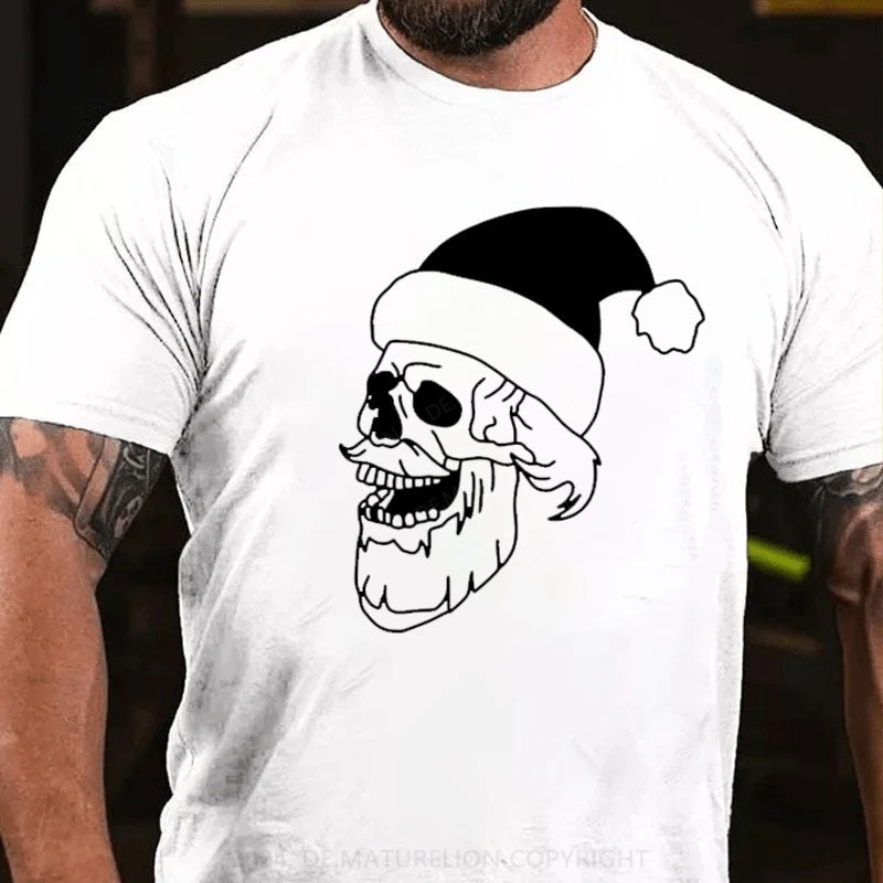 Frohe Weihnachten Schädel T-Shirt