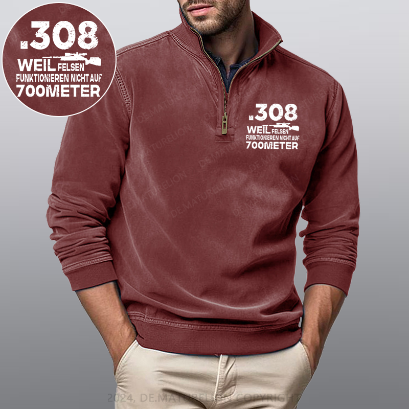 Maturelion .308 Weil Felsen Funktionieren Nicht Auf 700 Meter Stehkragen Poloshirt
