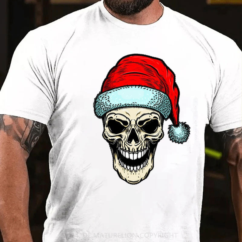 Weihnachten Schädel T-Shirt