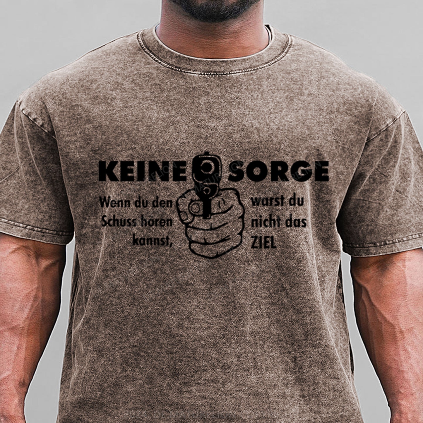 Keine Sorge Wenn Du Den Schuss Hören Kannst Warst Du Nicht Das Ziel Gewaschene Vintage T-Shirt