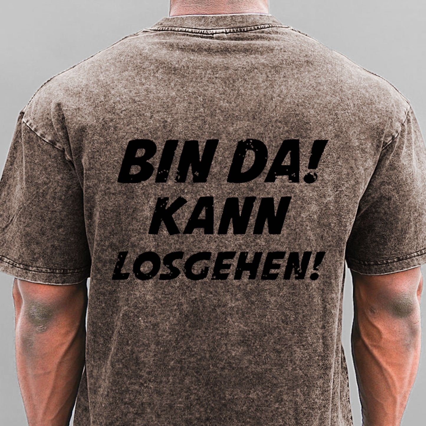 Bin Da Kann Losgehen Gewaschene Vintage T-Shirt