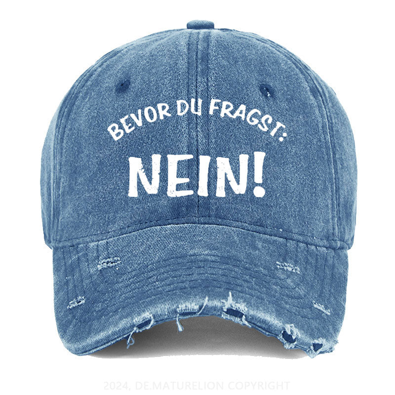 Bevor Du Fragst: Nein! Gewaschene Vintage Cap