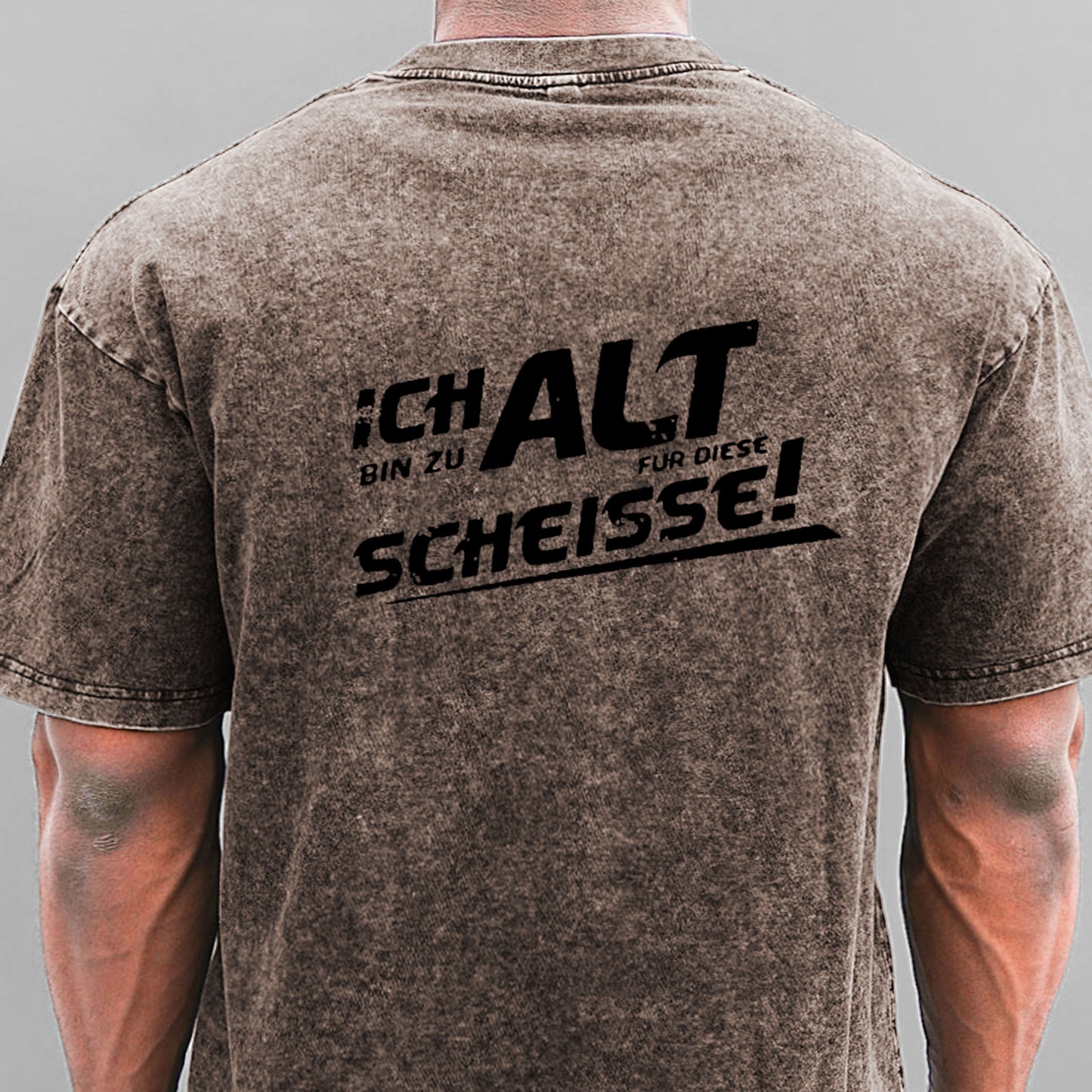 Ich Bin Zu Alt Für Diese Scheisse Gewaschene Vintage T-Shirt