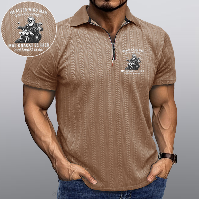 Maturelion Im Alter wird man immer knackiger Kragen T-Shirt