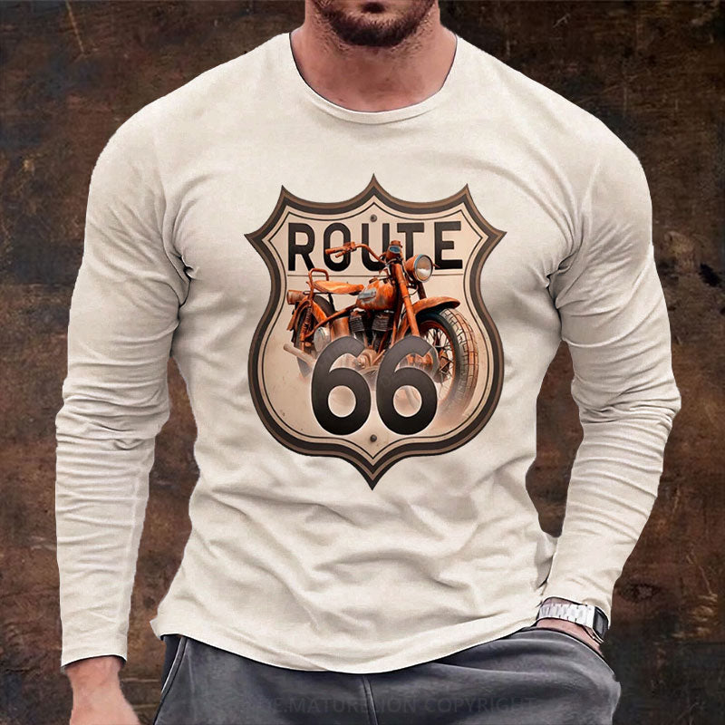 Route 66 Langarm Shirt