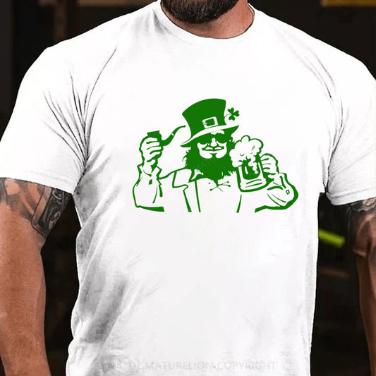 St. Patricks Tag Bier Und Zigarre T-Shirt