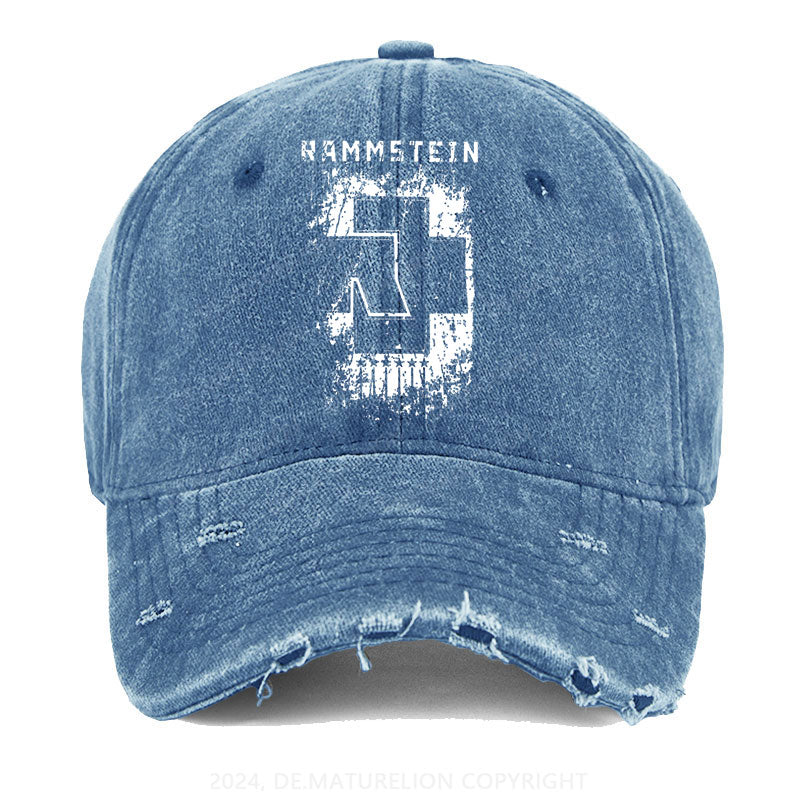 Rammstein Rock Musik Band Gewaschene Vintage Cap