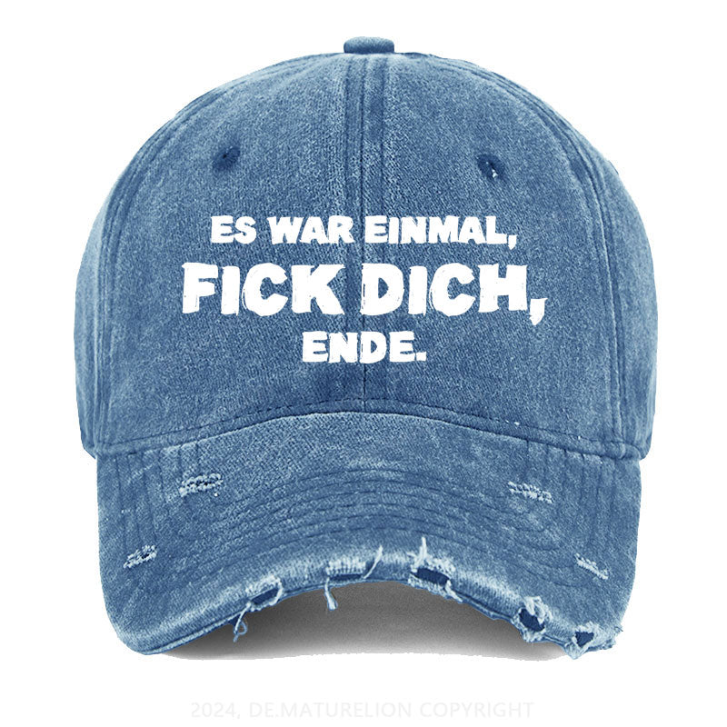 Es war einmal, FICK DICH, Ende. Gewaschene Vintage Cap