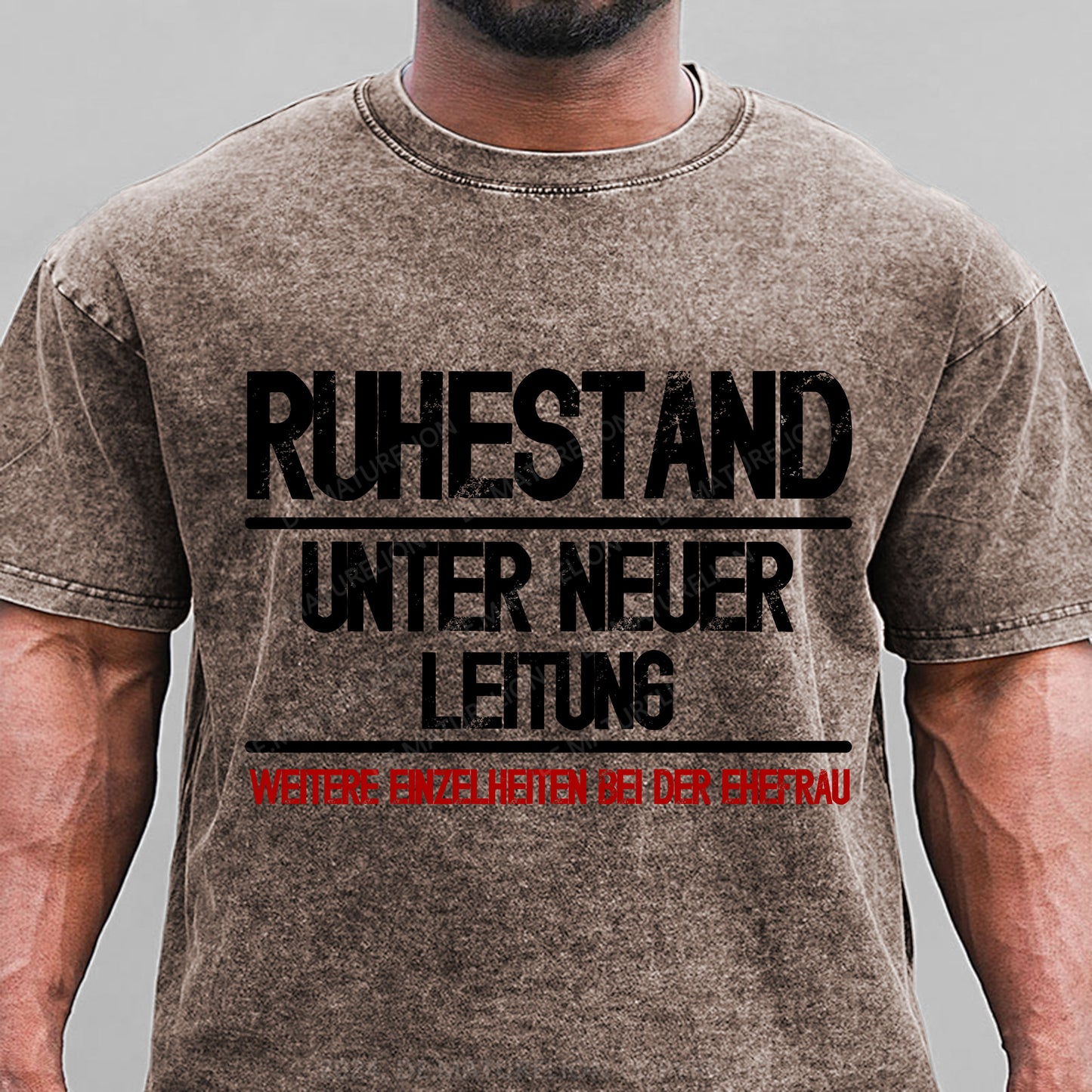 Ruhestand unter neuer Leitung Weitere Einzelheiten bei der Ehefrau Gewaschene Vintage T-Shirt