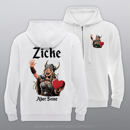 Maturelion Zicke aber seine Reißverschluss Hoodie