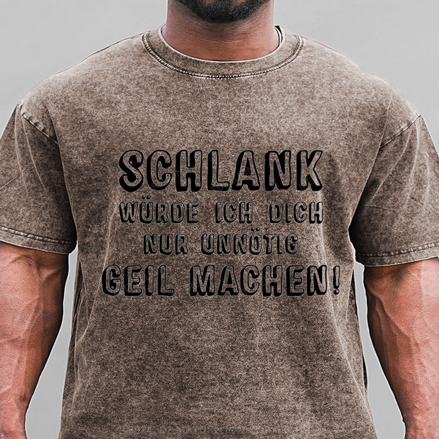 Schlank Würde Ich Dich Nur Unnötig Geil Machen Gewaschene Vintage T-Shirt