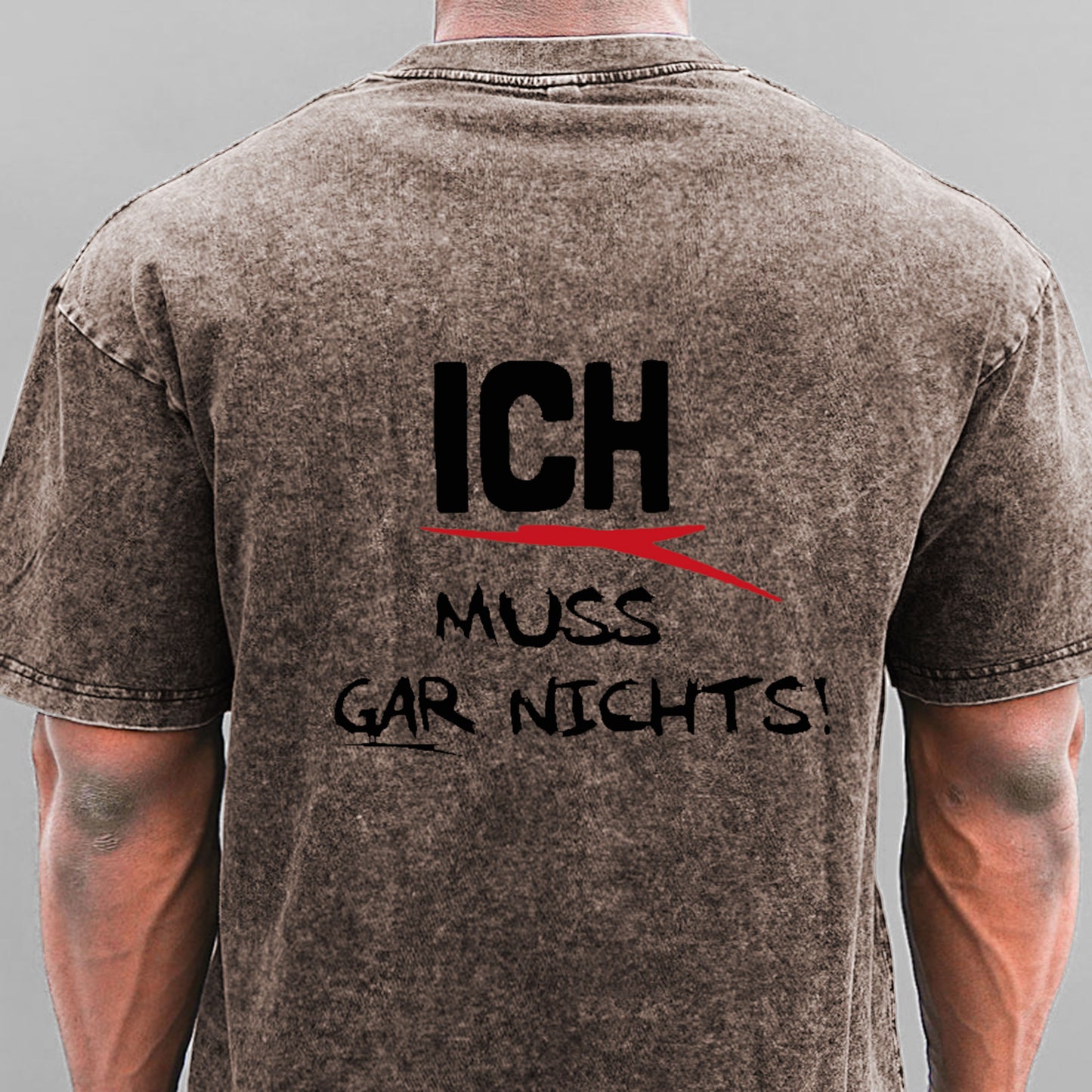 Ich Muss Gar Nichts Gewaschene Vintage T-Shirt