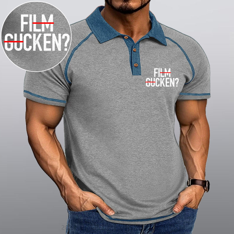 Maturelion Film Gucken Ficken! Kragen T-Shirt