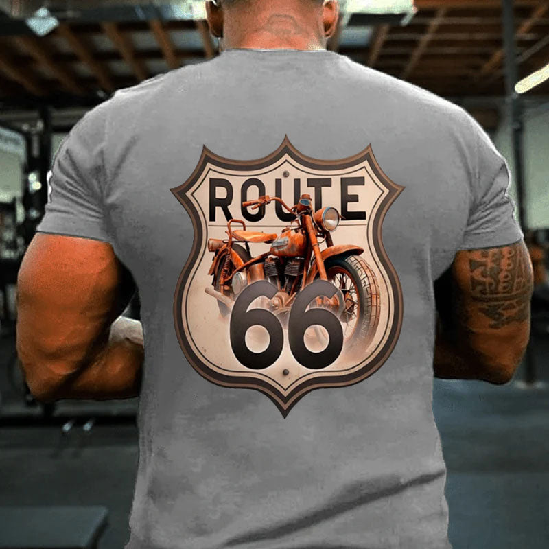 Route 66 T-Shirt Motorrad T-Shirt