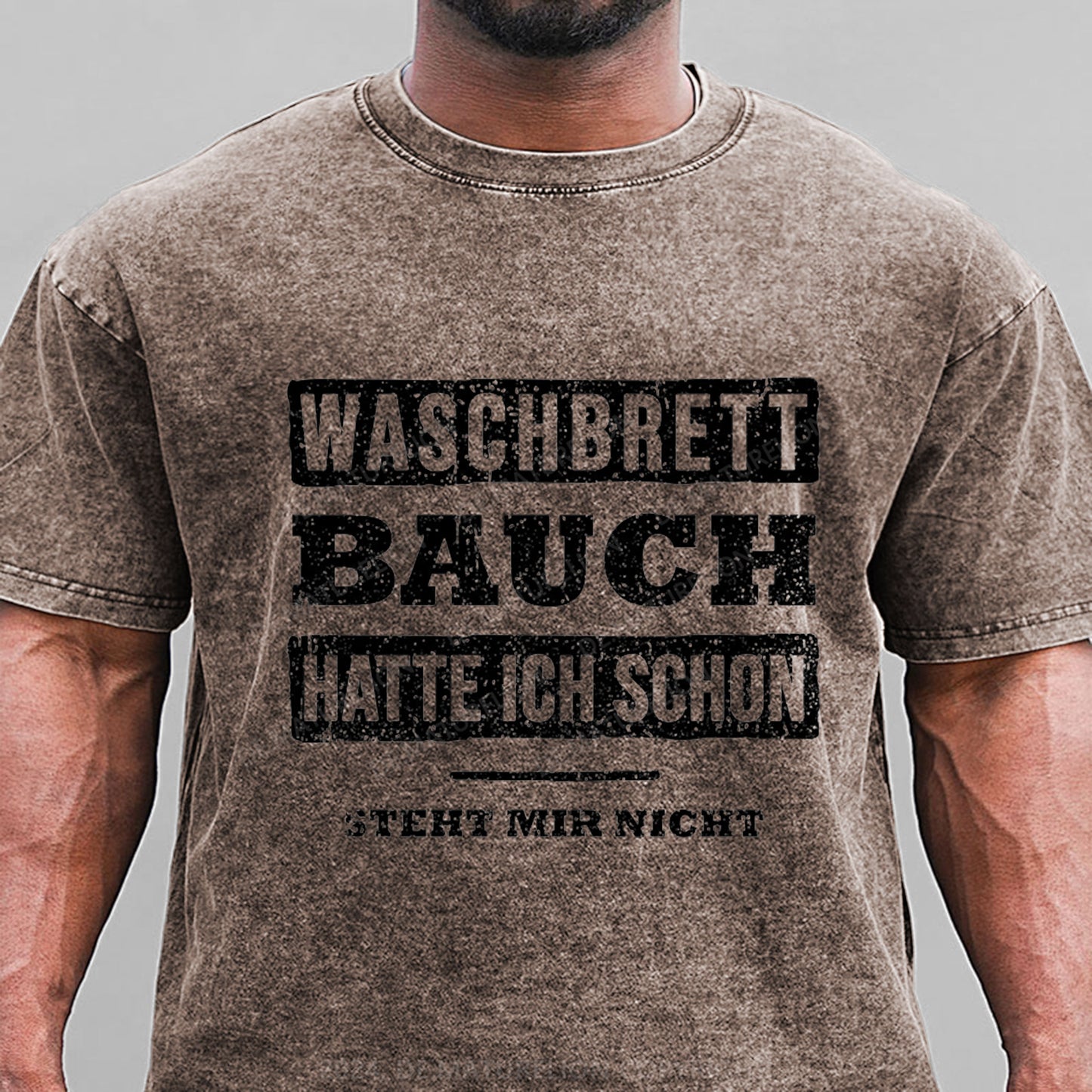 Waschbrett Bauch Hatte Ich Schon Steht Mir Nicht Gewaschene Vintage T-Shirt