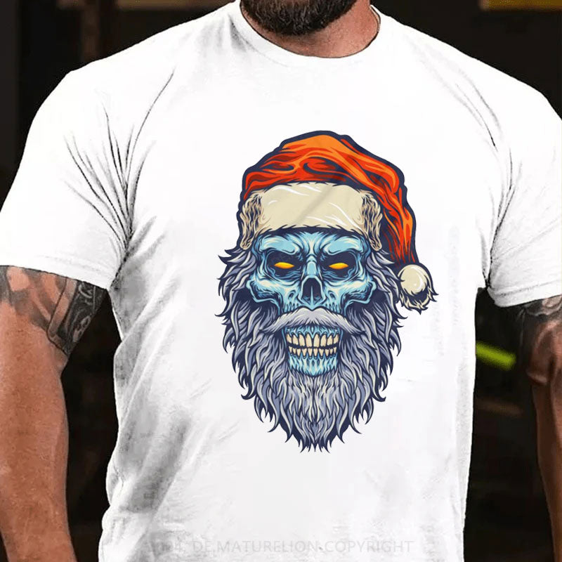 Frohe Weihnachten Schädel T-Shirt