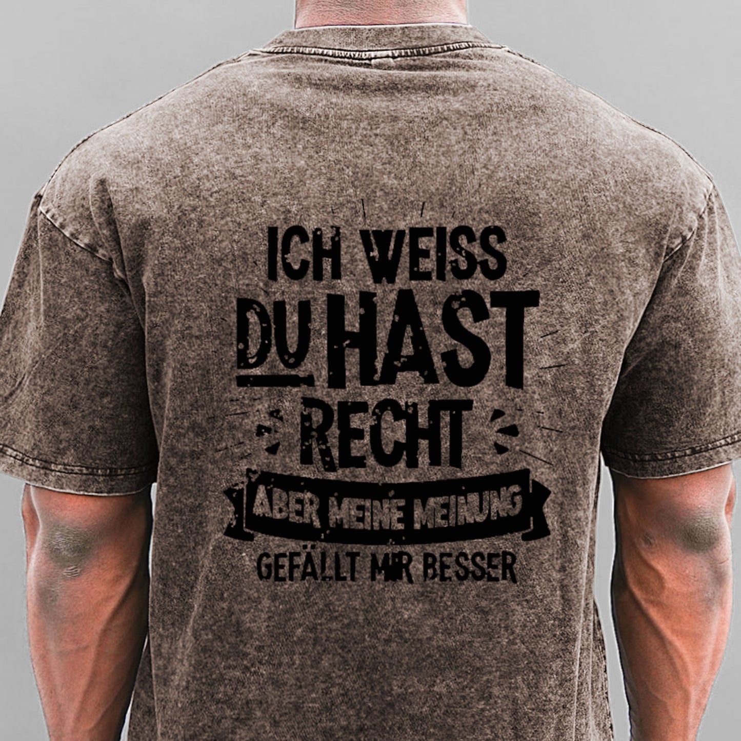 Ich Weiß Du Hast Recht Aber Meine Meinung Gefällt Mir Besser Gewaschene Vintage T-Shirt