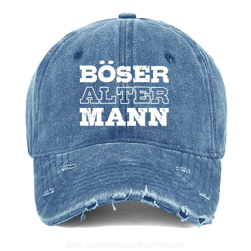 Böser Alter Mann Gewaschene Vintage Cap