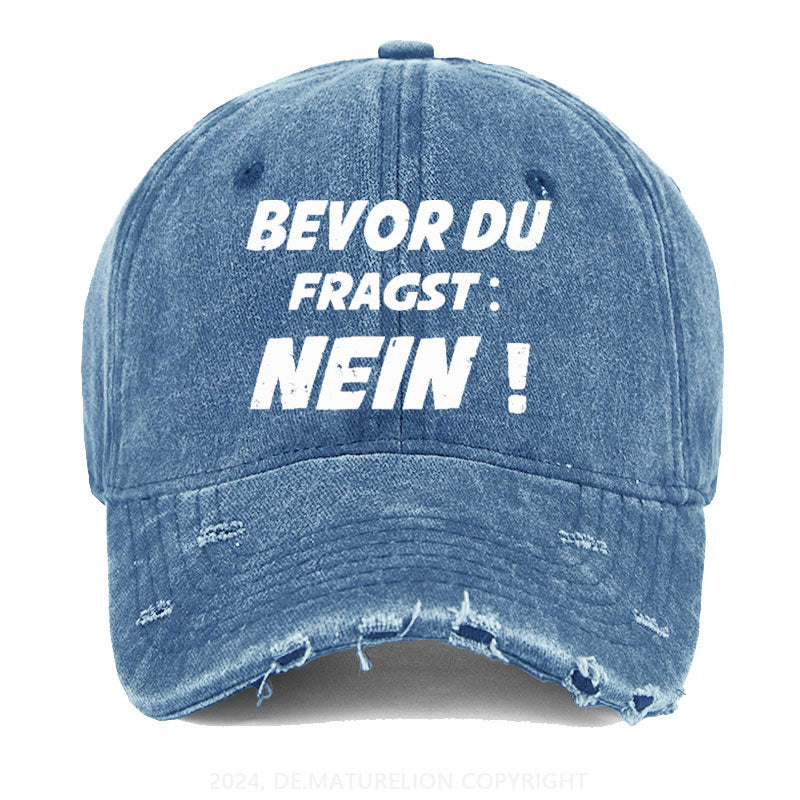 Bevor Du Fragst: Nein! Gewaschene Vintage Cap