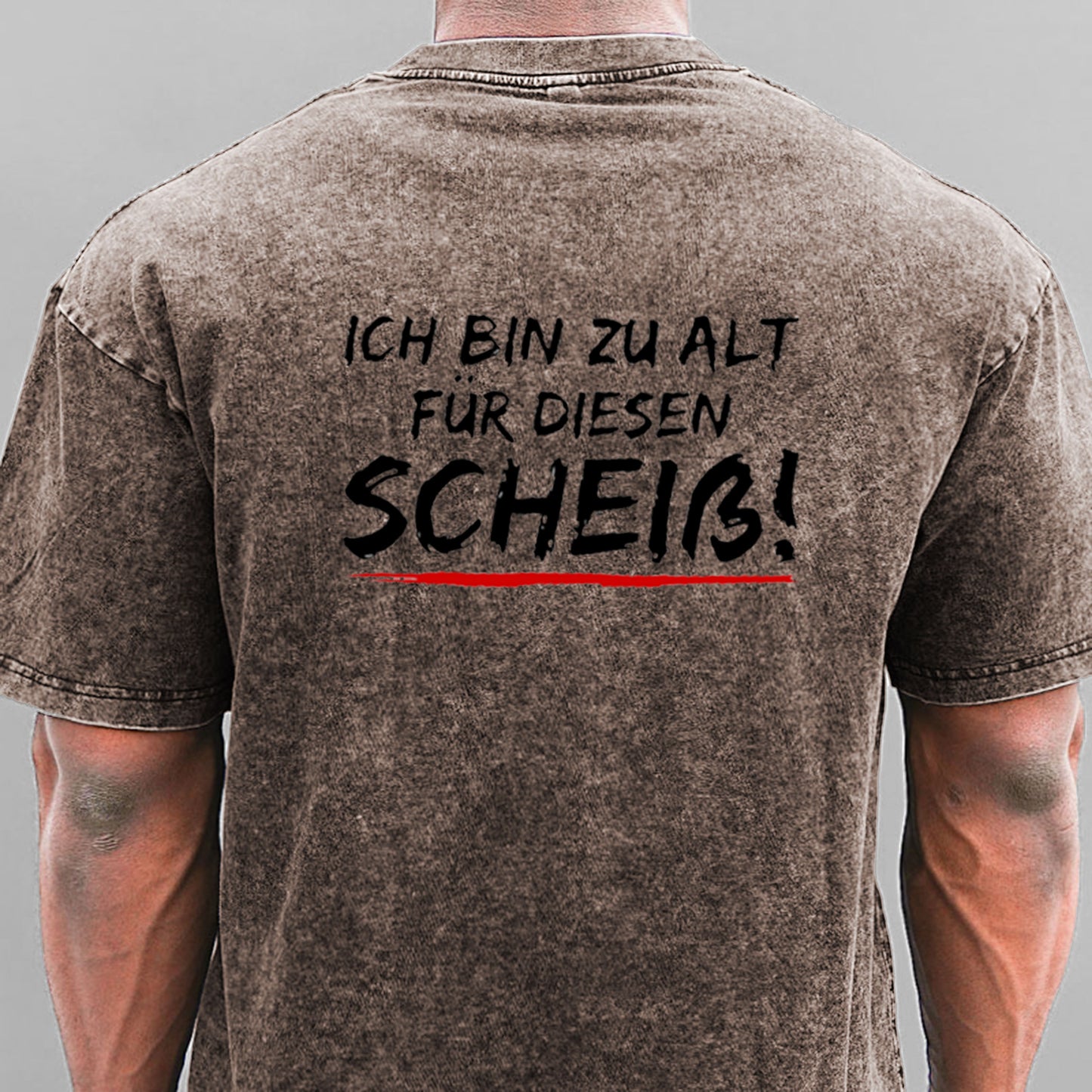 Ich Bin Zu Alt Für Diesen Scheiß Gewaschene Vintage T-Shirt