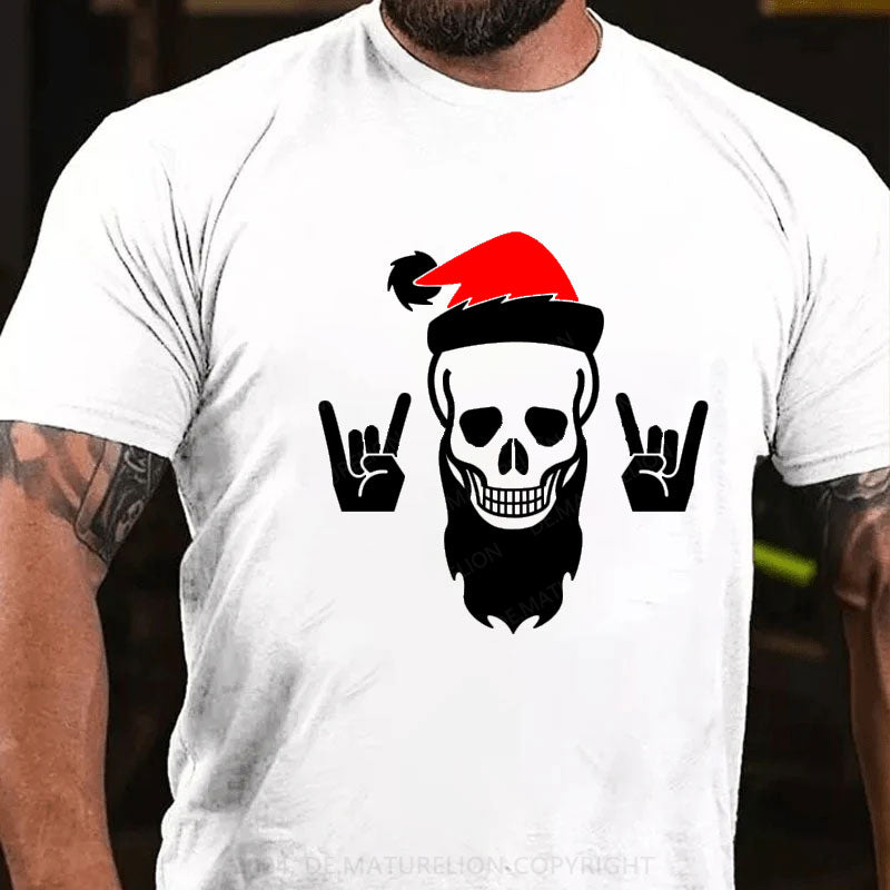 Weihnachten Schädel T-Shirt