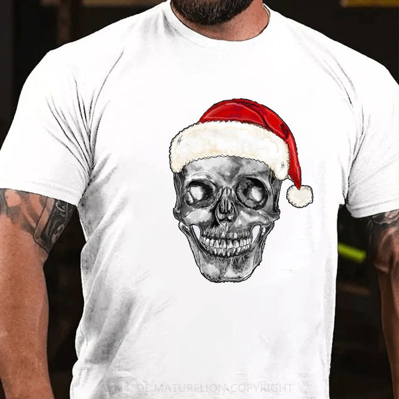 Weihnachten Schädel T-Shirt