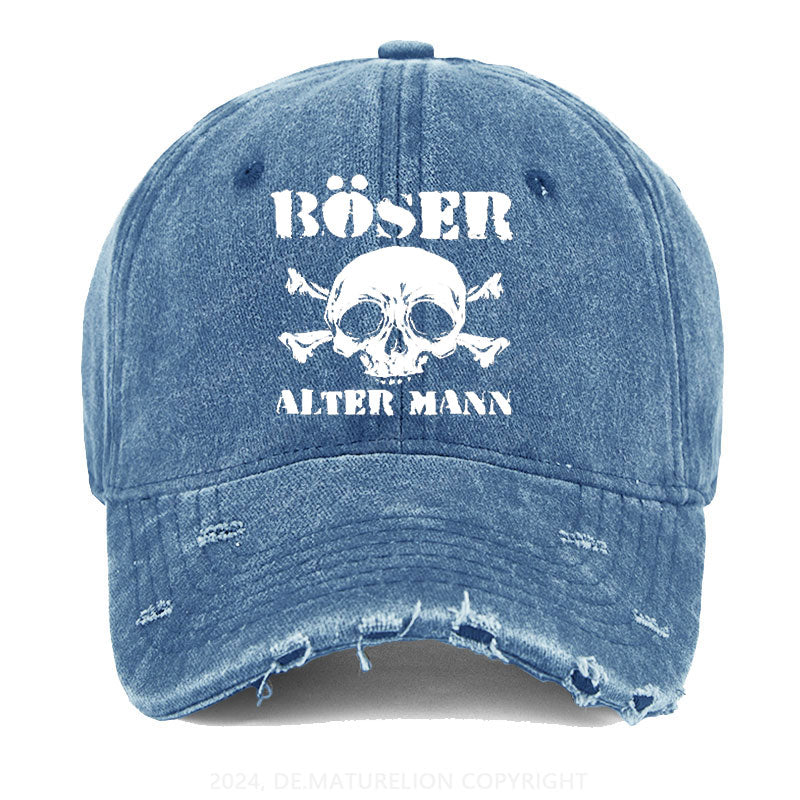 Böser Alter Mann Gewaschene Vintage Cap