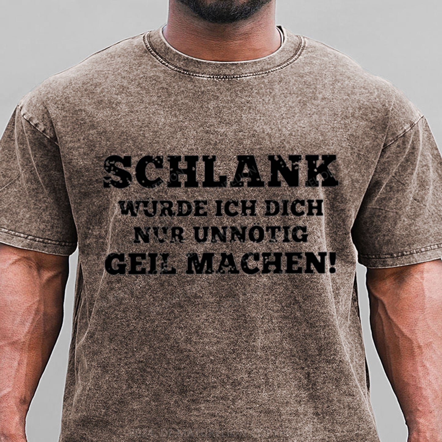 Schlank Würde Ich Dich Nur Unnötig Geil Machen Gewaschene Vintage T-Shirt