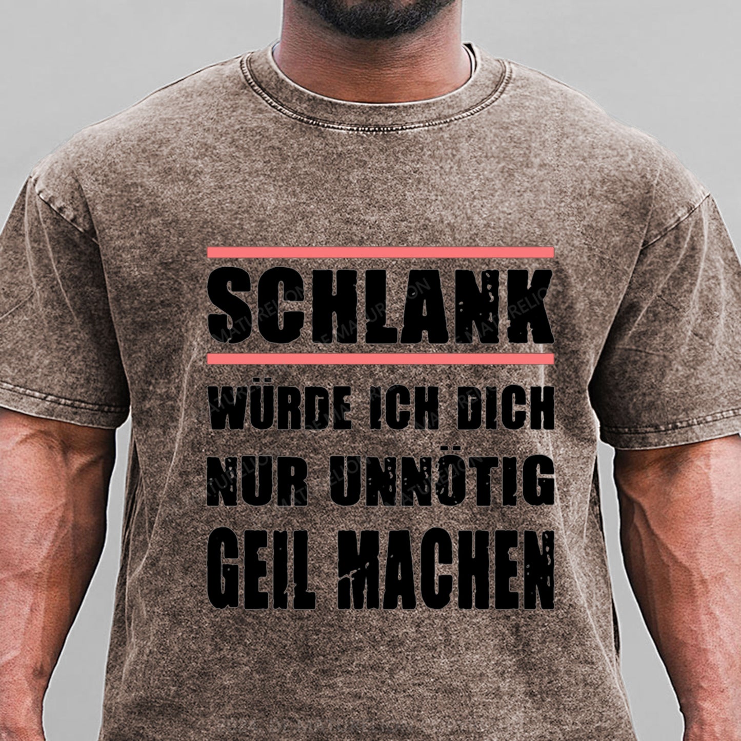 Schlank Würde Ich Dich Nur Unnötig Geil Machen Gewaschene Vintage T-Shirt