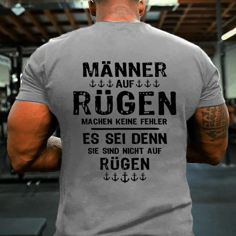 Männer Mann Urlaub Rügen T-Shirt