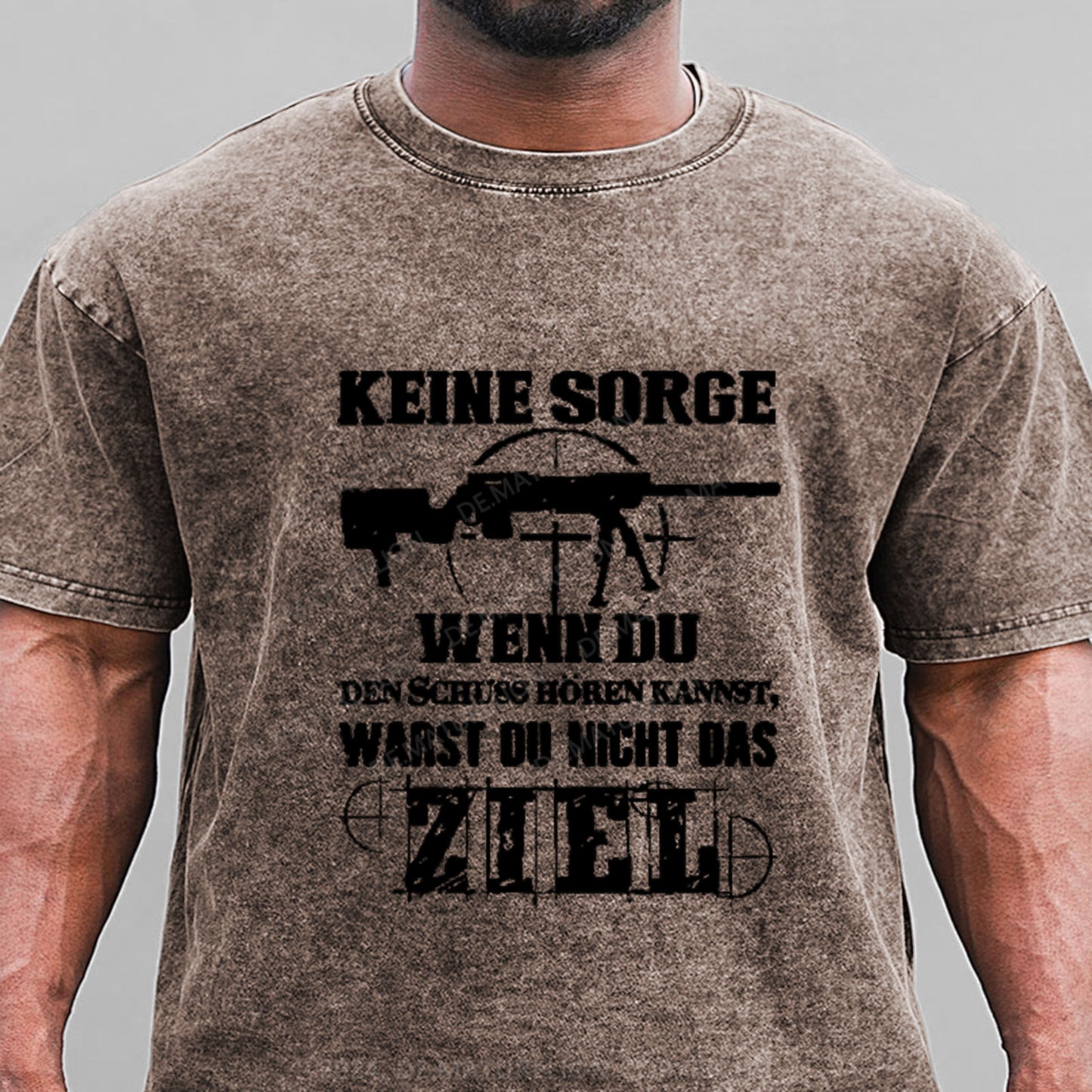 Keine Sorge! Wenn Du Den Schuss Hören Kannst Warst Du Nicht Das Ziel Gewaschene Vintage T-Shirt