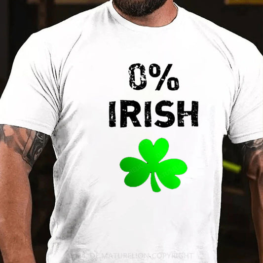 0% Irisch St. Patricks Tag T-Shirt