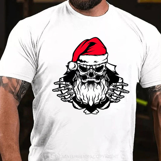 Frohe Weihnachten Schädel T-Shirt