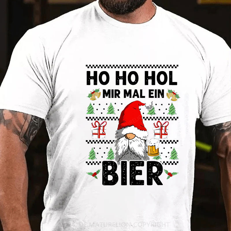 HO HO HOL Bier Weihnachten T-Shirt