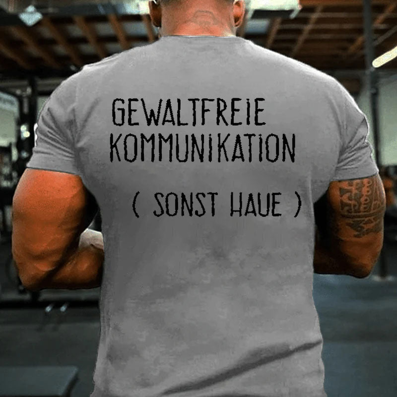 Gewaltfreie Kommunikation Männer T-Shirt