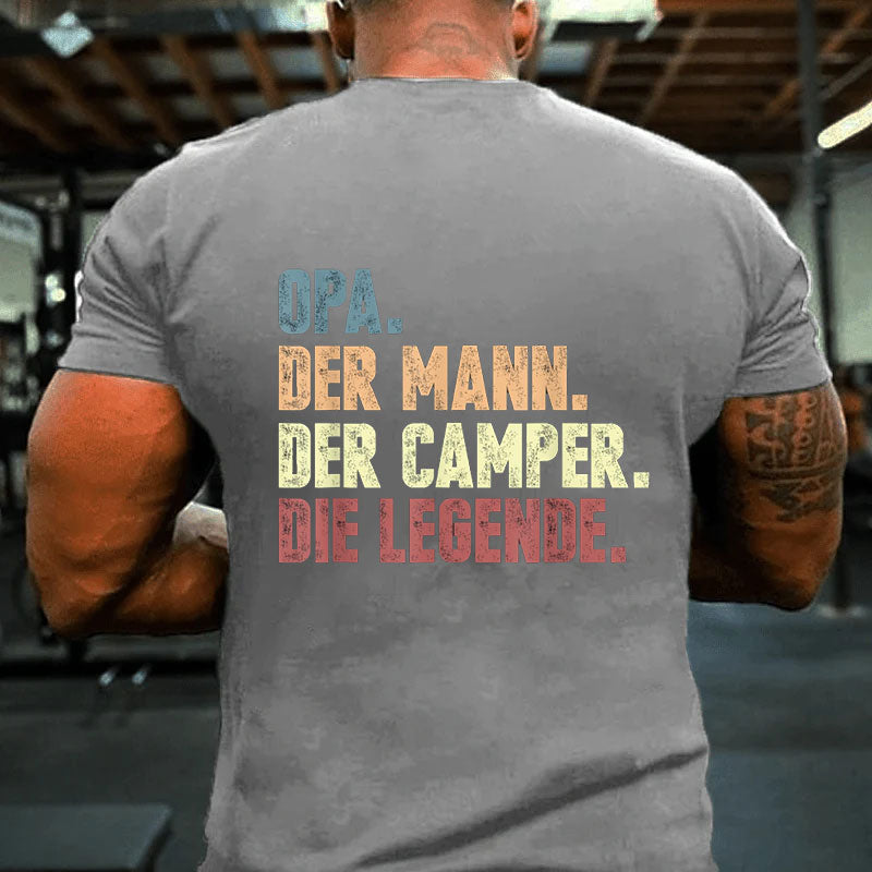 Opa Der Mann Der Camper Die Legende T-Shirt