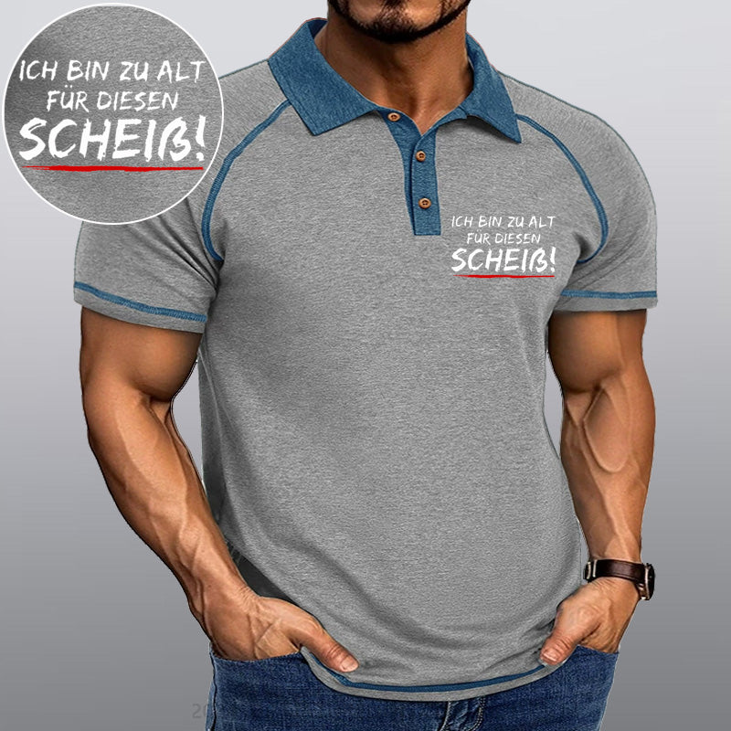 Maturelion Ich Bin Zu Alt Für Diesen Scheiß Kragen T-Shirt