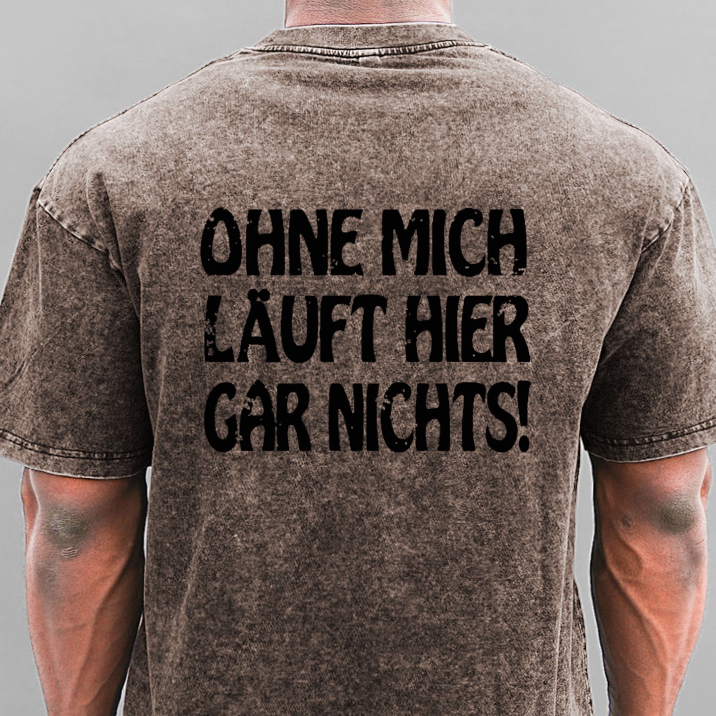 Ohne Mich Läuft Hier Gar Nichts! Gewaschene Vintage T-Shirt