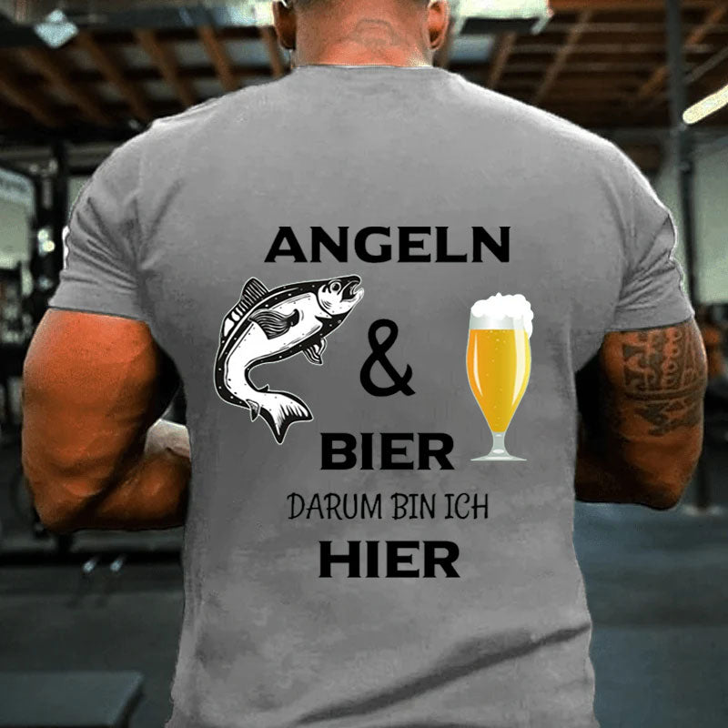 Angeln und Bier T-Shirt