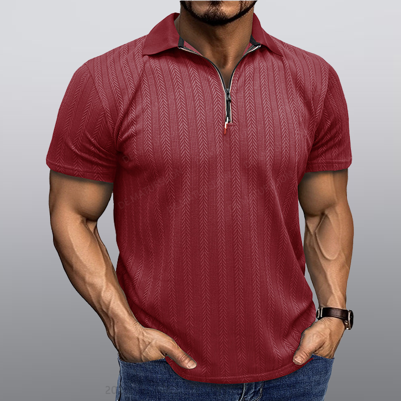 Maturelion Männer Kragen T-Shirt